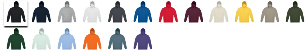 Couleurs disponibles